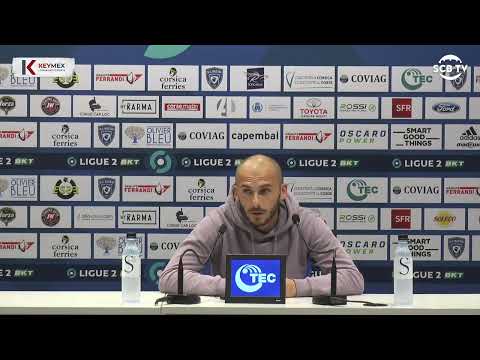 Image du reportage J30 | Grenoble - Bastia : Conf. d'avant-match de C. Vincent (SC Bastia)
