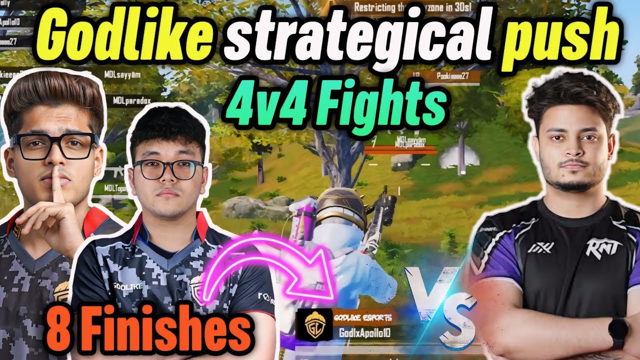 Godlike vs Medal TT latest 4v4 fight in Skyesports 🔥 Apollo on fire 🥵 ...