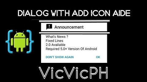 VicVicPH Dialog with Icon AIDE