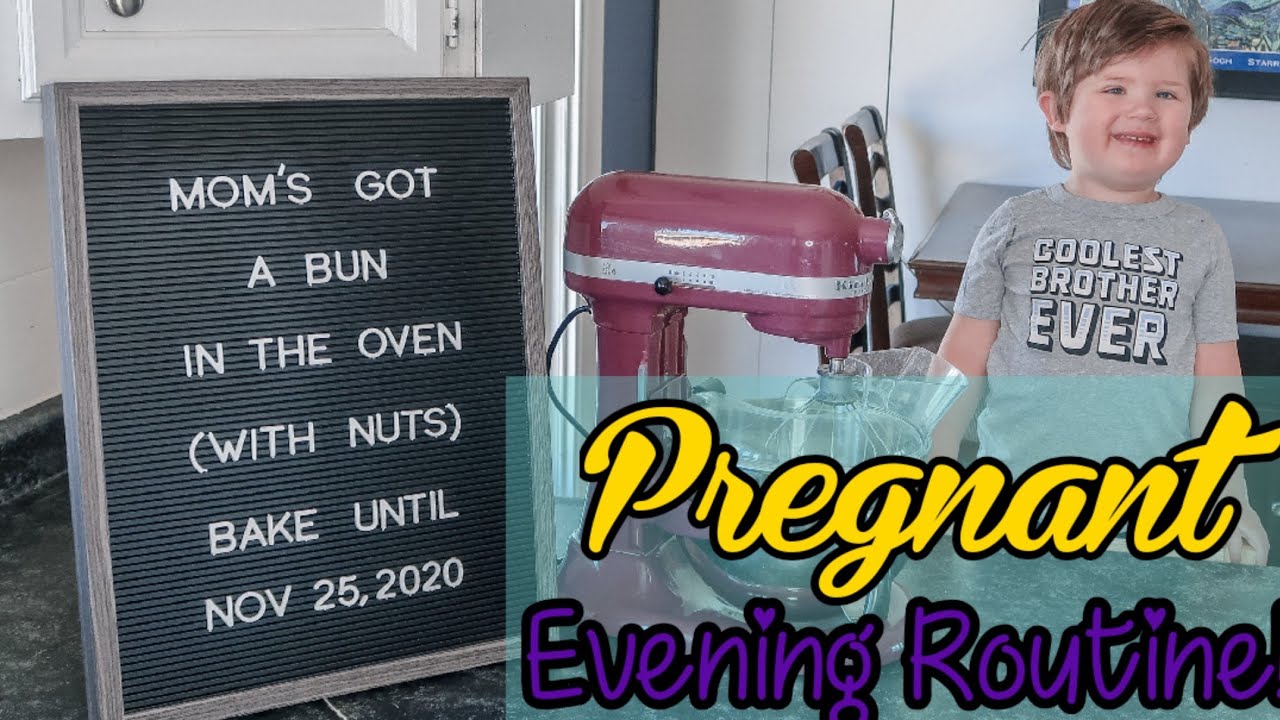 SURPRISE! | WE'RE PREGNANT! | PREGNANT Evening Routine 2020 | Pregnant MOM Evening Cleaning Routine