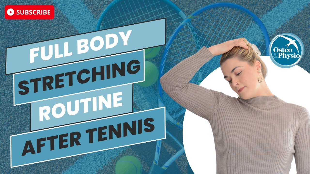 Full body stretching routine after tennis | 5 minute routine - YouTube