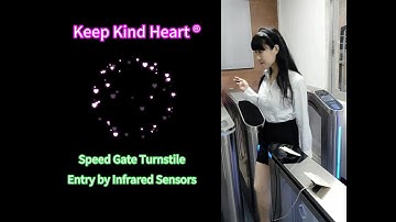 Speed Gate Turnstile  | entry by infrared sensor | Keep Kind Heart
