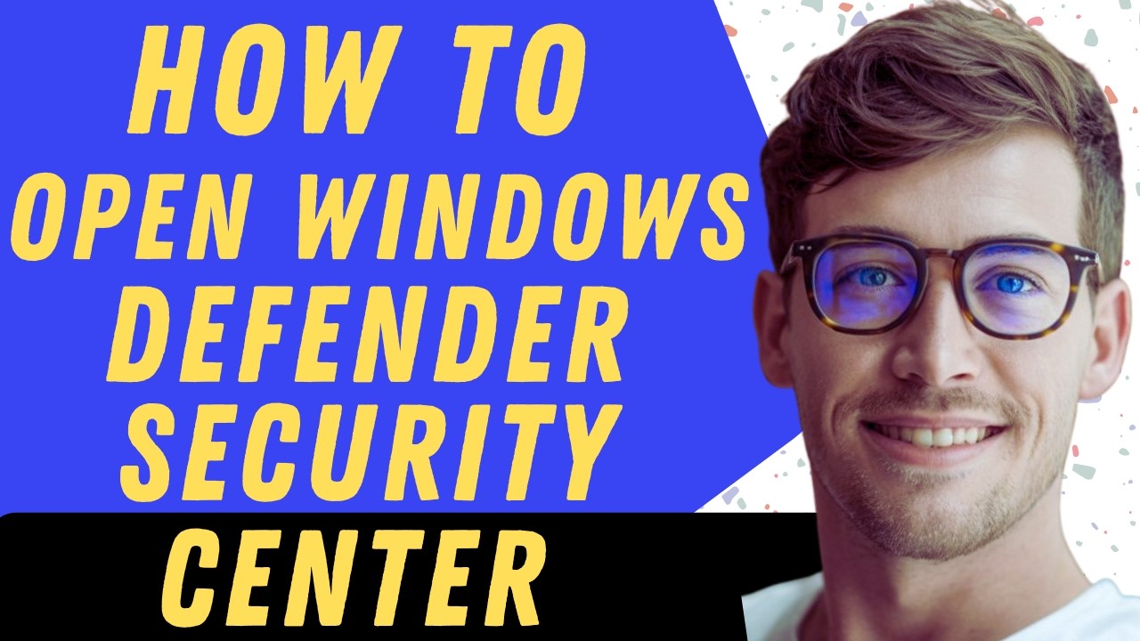 How To Open Windows Defender Security Center - Full Guide - YouTube
