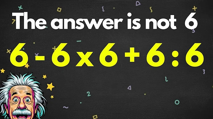 6-6×6+6÷6 = ? | 95% Get This Math Problem WRONG!
