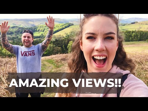 Peak District Country Walk- HATHERSAGE to STANAGE EDGE // Travel Vlog- Brits in Britain