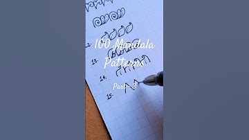 100 Mandala Patterns Part -  3 🩷💜 #mandalapatternstutorials #mandalaforbegginer