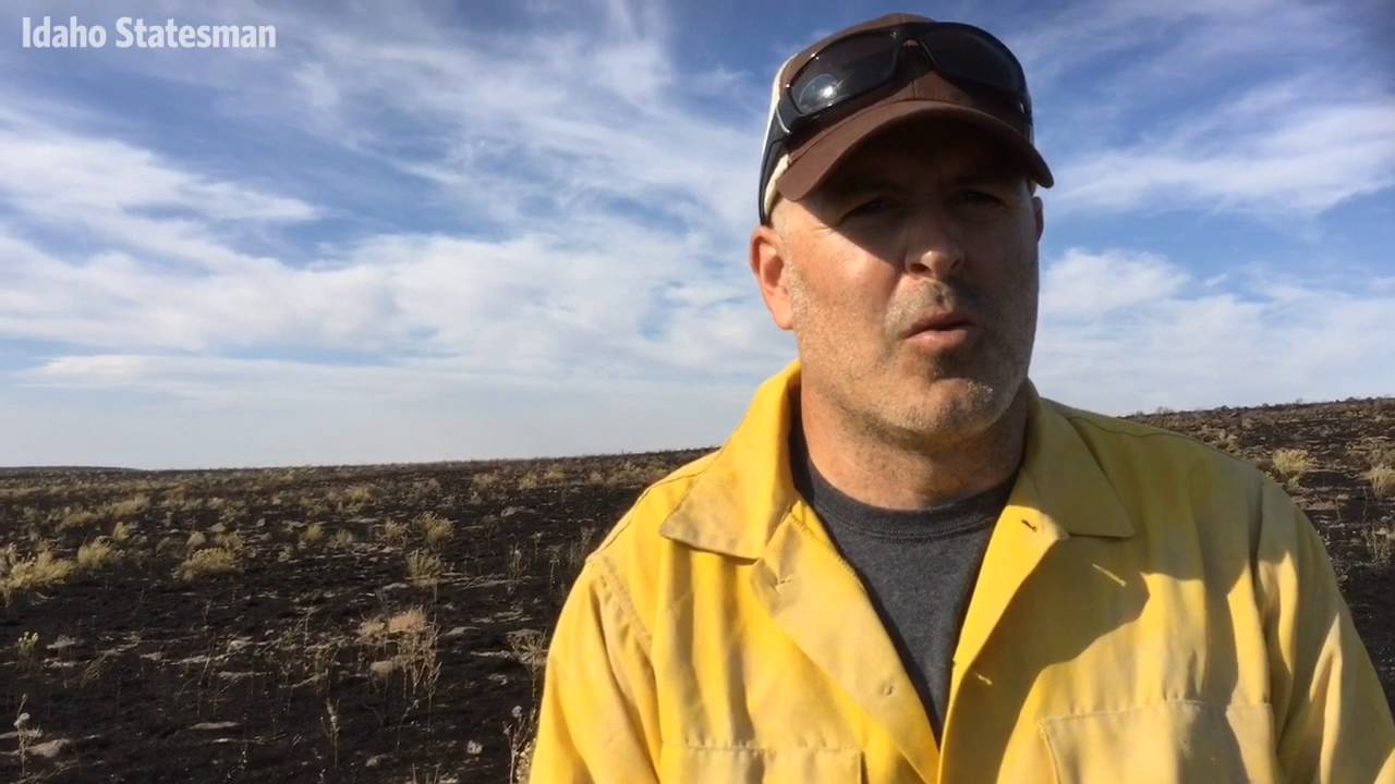 Cherry Road Fire burns thru cheatgrass YouTube