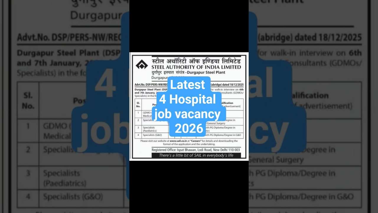 🏥💼 4 Hospital Job Vacancies 2026 | Hiring Now! 🔥