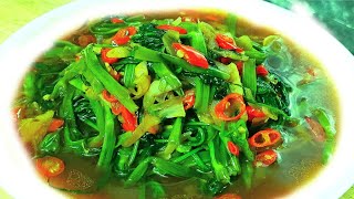 Resep Tumis Kangkung Berkuah  Menu Masakan Sederhana Seharihari