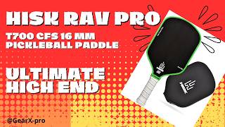 RAV PRO T700 Raw Carbon  Pickleball Paddle 16mm - Hisk