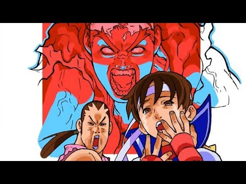 Mugen 2v1 - Evil Ryu vs Sakura/Dan