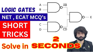 ECAT Physics Short Tricks Logic Gates Problems I ECAT Preparation2025 I NUST NET 1 I PIEAS I GIKI