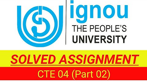solved  assignment of cte 04 in English || 2018-2019 || ignou solved assignment ||