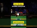 Murphy's incredibe century break | #snooker #worldchampionship #2026 #crucible #halo #Ronnie #trump
