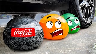Crushing Crunchy & Soft Things by Car! EXPERIMENT: Car vs Lighter, Coca, M&M's | Woa Doodland