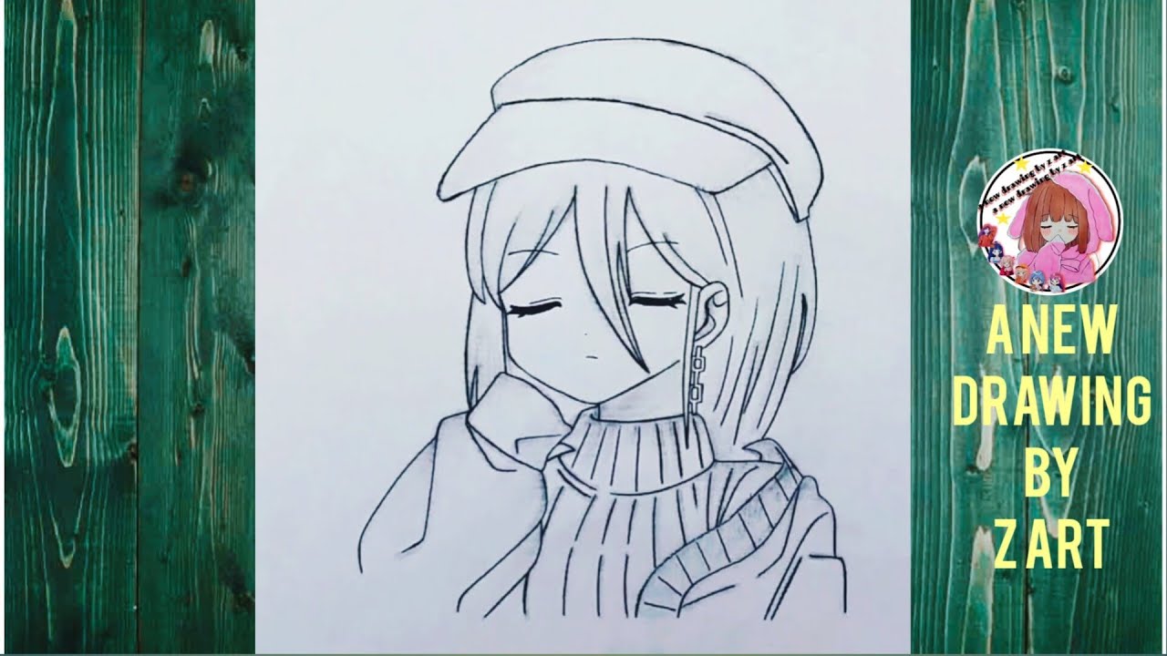 How to draw anime girl step by step | Girl anime drawing easy - YouTube