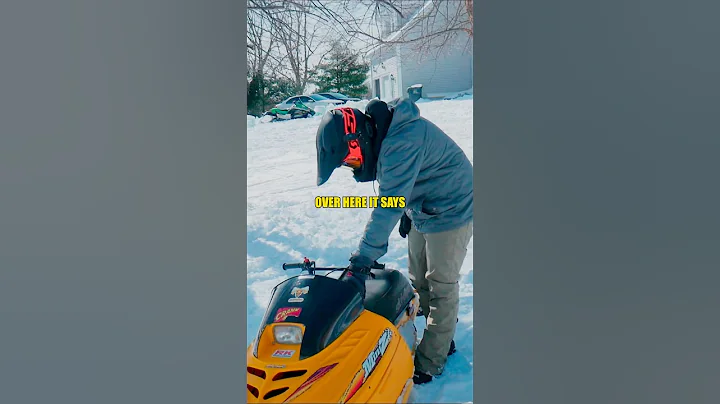 World’s Smallest Snowmobile Top Speed Test 💨 #snowmobile #vlog #snow #review #seadoo #funny #shorts