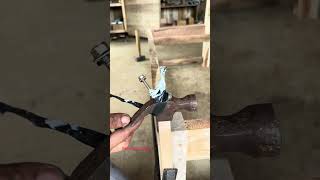 Cara praktis namun kuat membuat gagang martil #diy #woodworking #tools