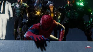 The Amazing Spider Man Vs Sinister Six Fight Scene - Marvel's Spider Man Remastered  (RTX ON)