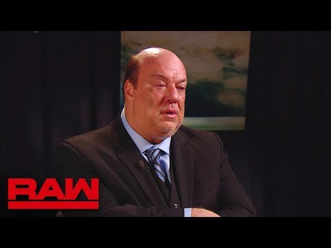 Paul Heyman breaks his silence about Brock Lesnar: Raw, Aug. 6, 2018