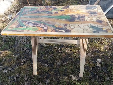 Подстолье для стола из эпоксидки
