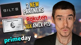 картинка: 2 новых партнера Bilt + ОГРОМНЫЕ ПРЕДЛОЖЕНИЯ Prime Day против Rakuten
