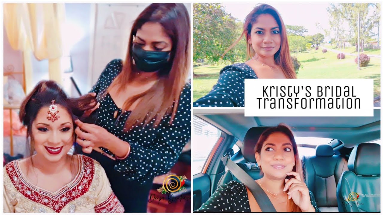 On my way to work Kristy's Indian bridal Transformation||Deepa Yankarran| Trinidad and Tobago 🇹🇹