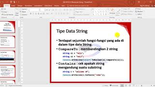 06.a - Tipe Data String (Visual C#)