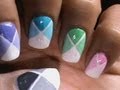 Color blocking nail polish designs for beginners to do at