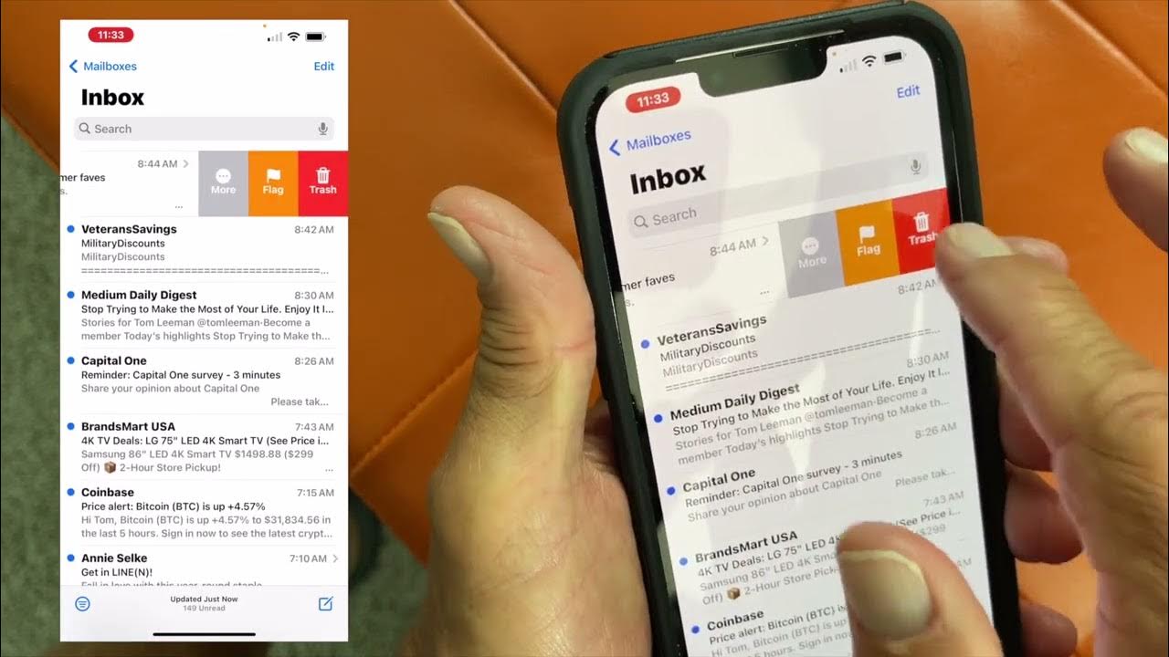 how-to-delete-emails-from-iphone-13-youtube