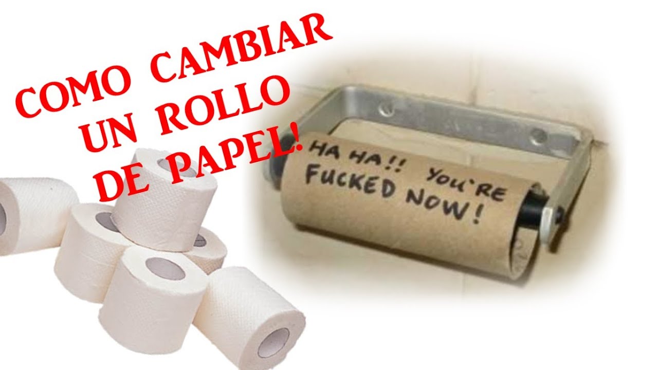 Como cambiar un rollo de papel! YouTube Como cambiar un rollo de papel! YouTube