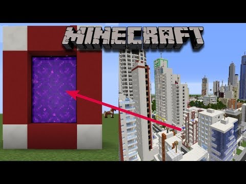 Video: How To Make A Portal To The City In Minecraft 1.12.2
