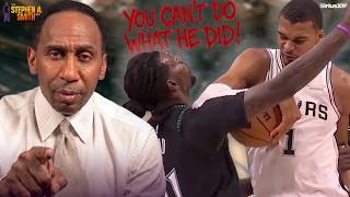 Should Wemby Have Been Suspended?! Stephen A. Reacts to the Hit on Naz Reid