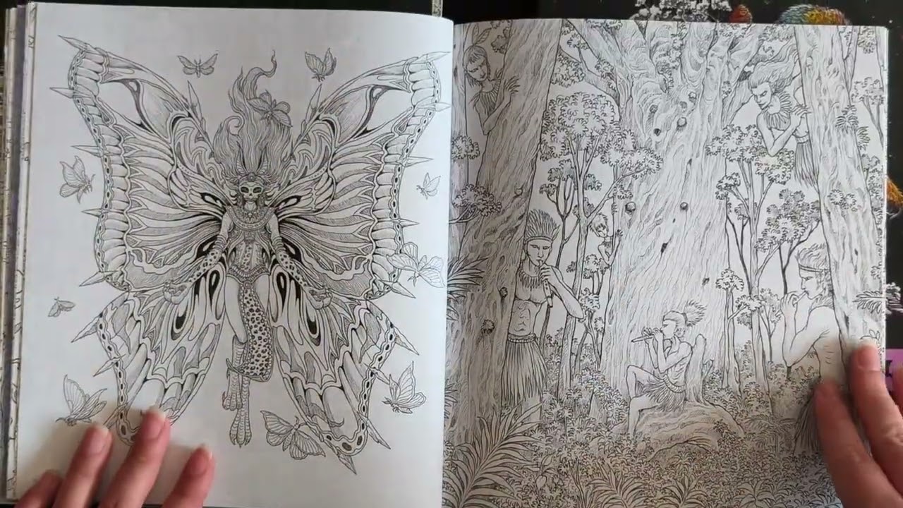 Обзор раскраски Земля мифов Керби Розанес 