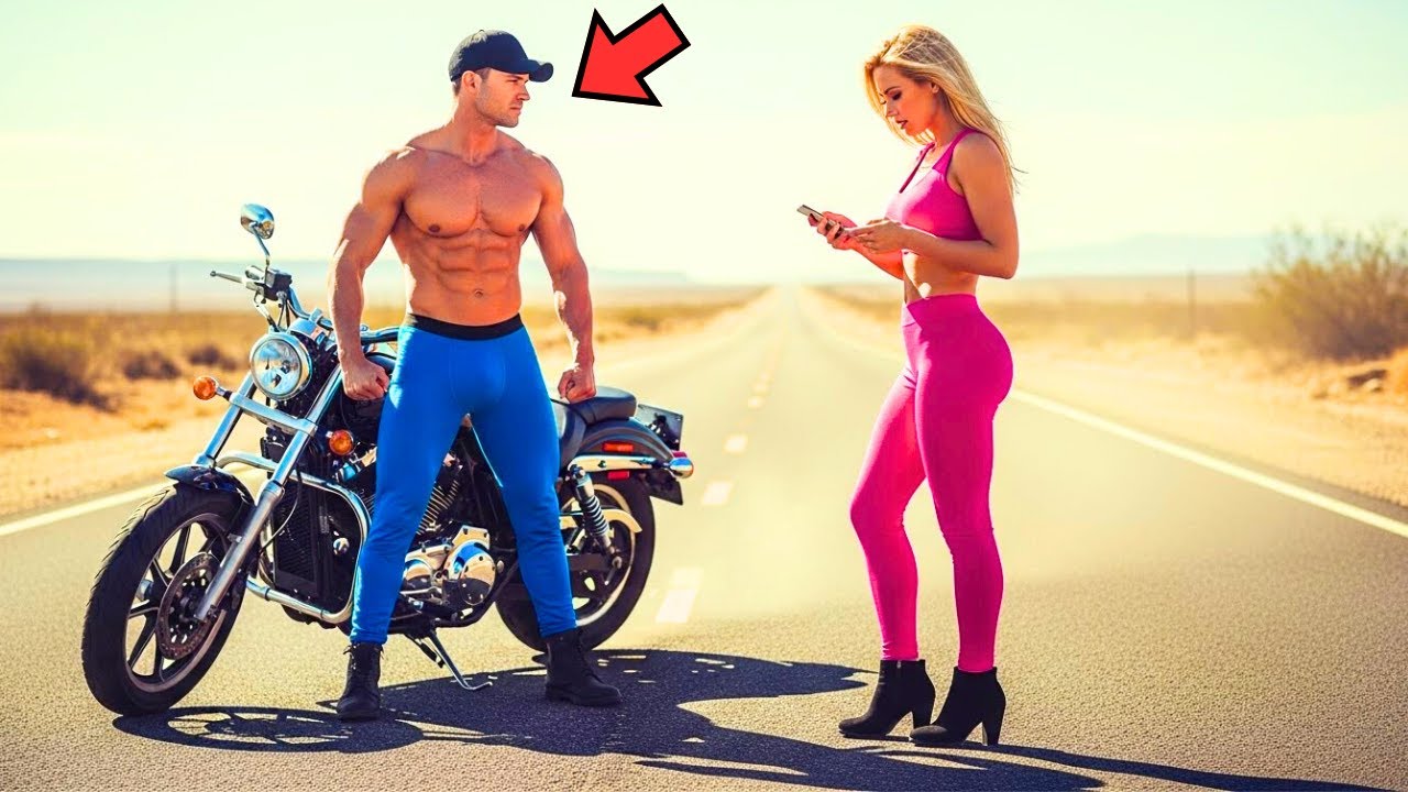 A SINGLE FATHER FIXED A BEAUTIFUL WOMAN’S BIKE, UNAWARE SHE’S THE MILLIONAIRE’S HEIRESS.