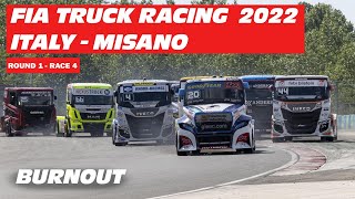 FIA Truck Racing Championships 2022 | Round 1 Race 4 | Misano Italy | BURNOUT