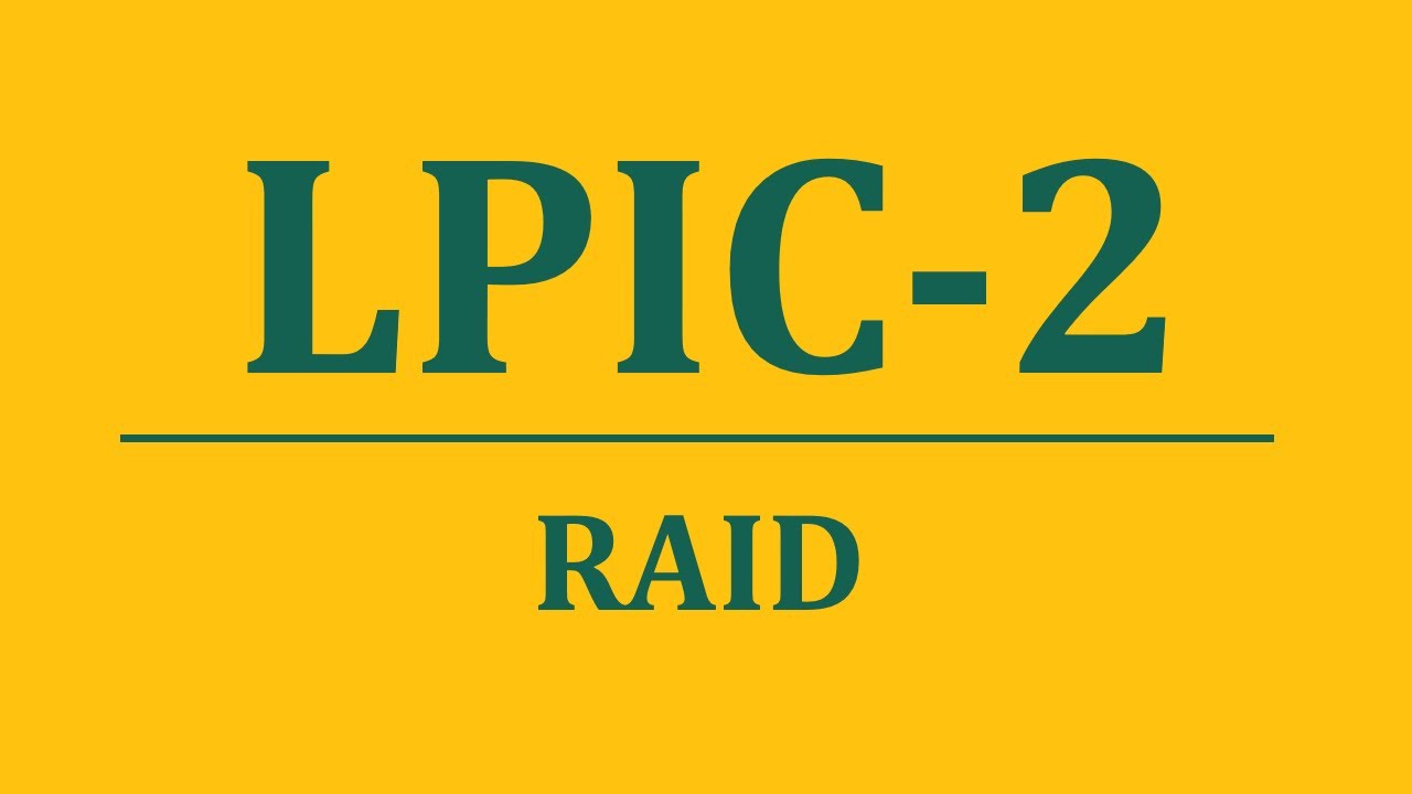 دوره لینوکس پیشرفته ( LPIC 2 )  - جلسه هفتم - RAID