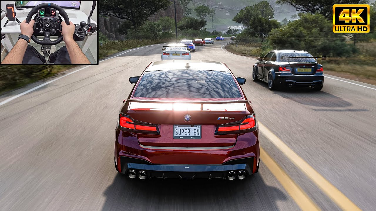 BMW M5 CS VS Super Salon cars - Forza Horizon 5 | Logitech G923 Steering Wheel