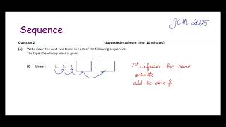 Famous How to Solve Linear Sequences | Junior Cycle Higher Level Maths 2025 Profile
