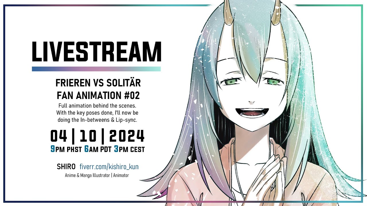 Animation 〙Frieren vs. Solitär Fan Animation - the making #02 | Clip ...
