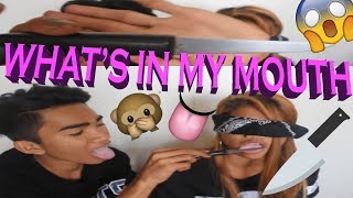 What is in my Mouth Challenge ft. Princess Mae *throwback* - Bretman Rock