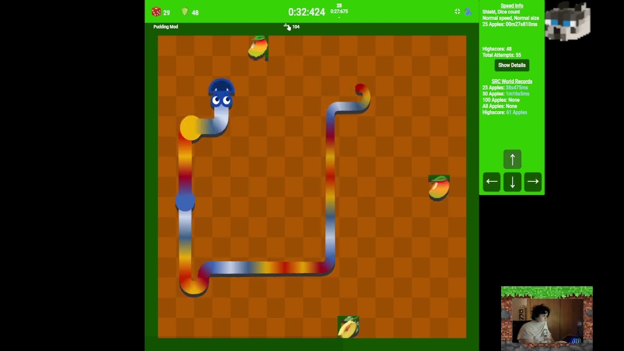 Google Snake Speedrun 25 apples 49s wooo on Vimeo