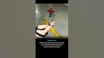 A flying sword straight out of the future! ✨ #Drone technology #Flying sword #gadgetworld