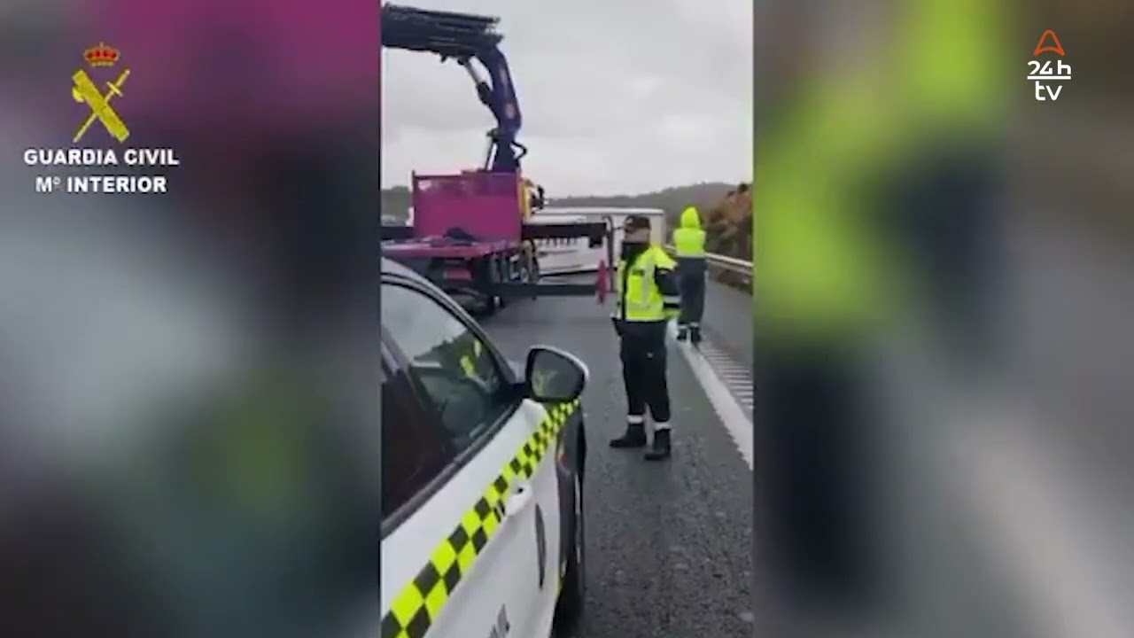 SEIS HERIDOS GRAVES EN UN ACCIDENTE DE UN AUTOCAR