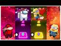 Among Us vs Minions || Tiles Hop EDM Rush 🎶