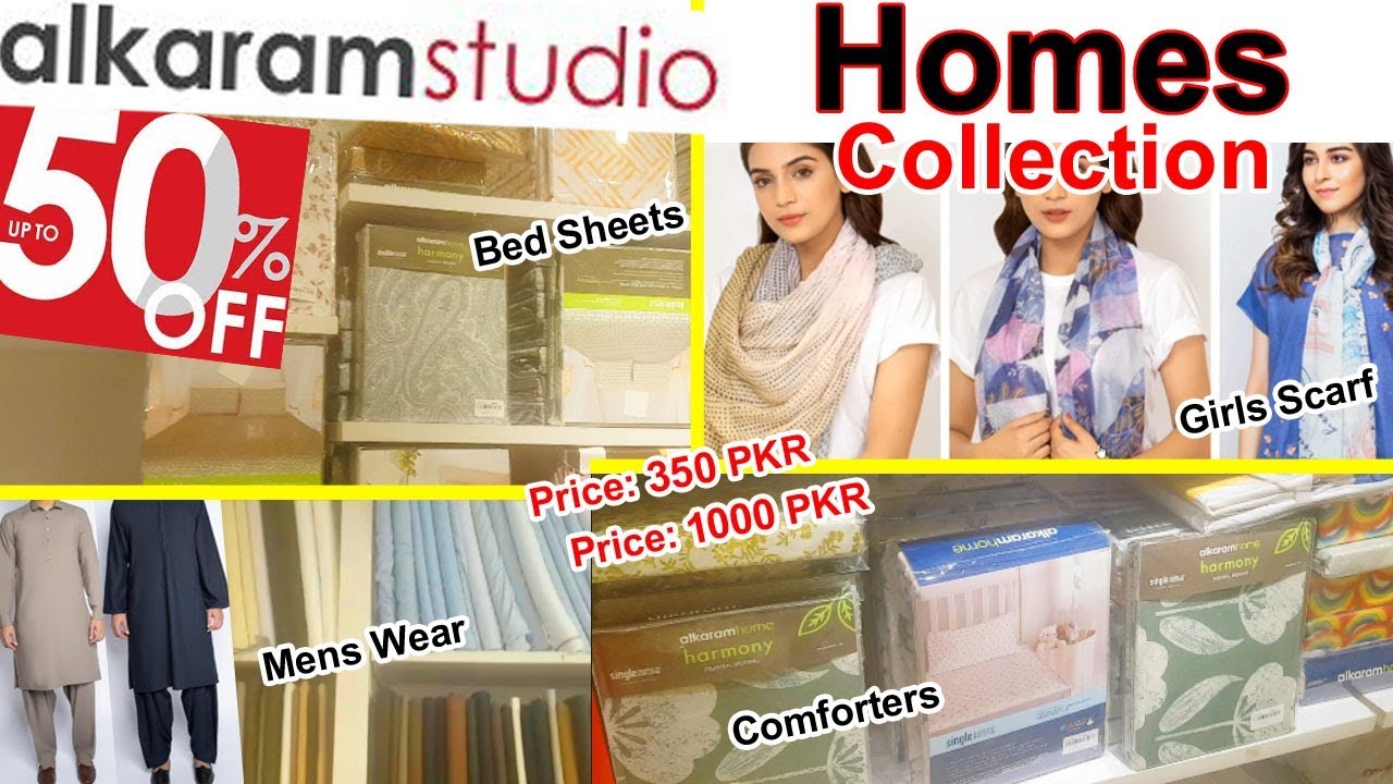 Alkaram Studio HOMES upto 50 Clothing Haul 2020 YouTube