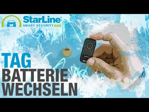 StarLine Alarmanlage - Batterie im Bluetooth TAG wechseln