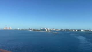 Cruise Ship Leaving Port, Time Lapse, 2