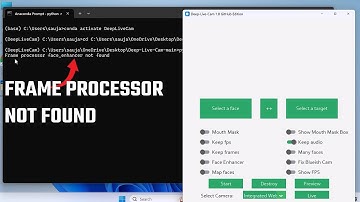 Frame Processor face_enhancer not found | DeepLive Cam