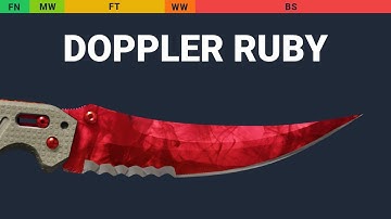 Flip Knife Doppler Ruby - Skin Float And Wear Preview
